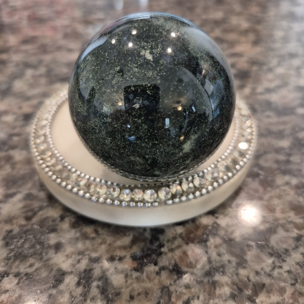 Natural Jasper Crystal Sphere Orb #2 - Picture 8 of 10